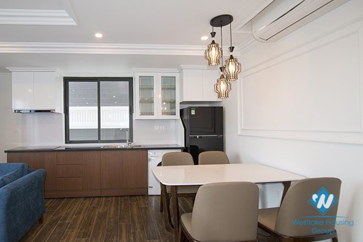 A modern serviced apartment with gorgeous lake view for rent in Truc Bach Island